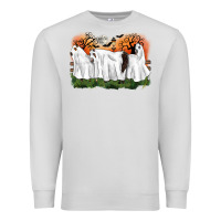 Dove Grey ghost horses halloween Premium Sweatshirt - CowGirlArtShop