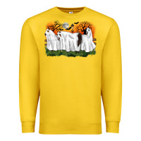 Lemon ghost horses halloween Premium Sweatshirt - CowGirlArtShop