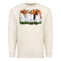 Sandshell ghost horses halloween Premium Sweatshirt - CowGirlArtShop