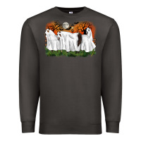Smoke ghost horses halloween Premium Sweatshirt - CowGirlArtShop