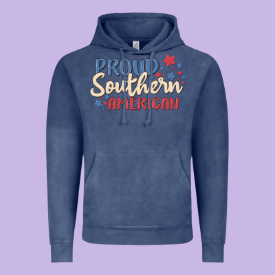 Proud Southern American Vintage Hoodie Designed By Maliassmallbusiness