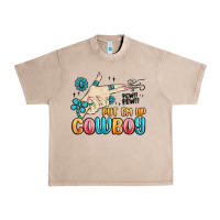 French Oak western turquoise put em up cowboy Urban Heavy Tee - MaliasSmallBusiness