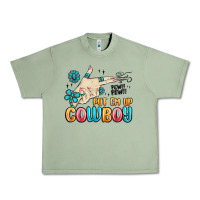 Oil Green western turquoise put em up cowboy Urban Heavy Tee - MaliasSmallBusiness