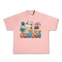 Salmon western turquoise put em up cowboy Urban Heavy Tee - MaliasSmallBusiness