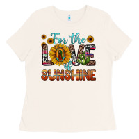 Bone for the love of sunshine sunflower our lady of guadalupe Ladies Tee - JahusDesignShop