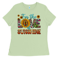 For The Love Of Sunshine Sunflower Our Lady Of Guadalupe Ladies Tee | Teevron