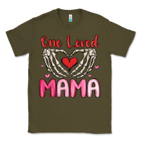 Army Green one loved mama Classic Tee - MaliasSmallBusiness