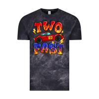 Cloud Black two fast boys birthday racing car Vintage Tee - MaliasSmallBusiness