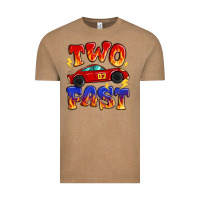 Vintage Coffee two fast boys birthday racing car Vintage Tee - MaliasSmallBusiness