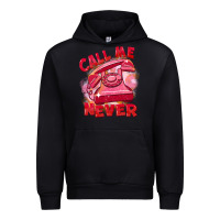 Black call me never Urban Hoodie - FaDigitalArtStudio