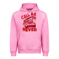 Fuchsia Pink call me never Urban Hoodie - FaDigitalArtStudio
