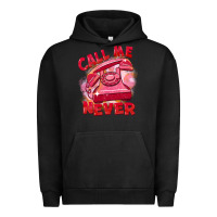 Pigment Black call me never Urban Hoodie - FaDigitalArtStudio