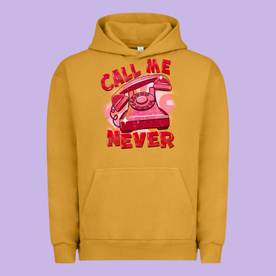 Call Me Never Urban Hoodie Designed By Fadigitalartstudio