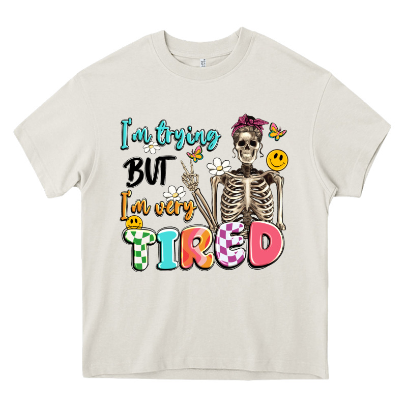 Im Trying But Im Very Tired Heavy Core Tee by Artiststas | Teevron