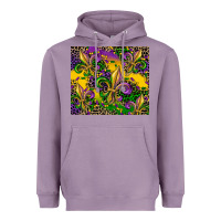 Lavender mardi gras fleur de lis Heavyweight Hoodie - CowGirlArtShop