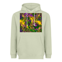 Matcha mardi gras fleur de lis Heavyweight Hoodie - CowGirlArtShop