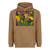 Toasted Coconut mardi gras fleur de lis Heavyweight Hoodie - CowGirlArtShop