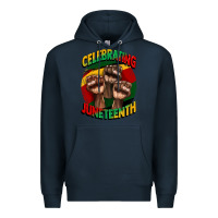 Navy im celebrating juneteenth  (1) Premium Hoodie - CowGirlArtShop
