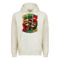 Oatmeal Heather im celebrating juneteenth  (1) Premium Hoodie - CowGirlArtShop