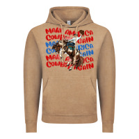 Vintage Coffee make america cowboy again Vintage Hoodie - MaliasSmallBusiness