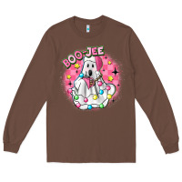 Chestnut boo jee pink christmas ghost Long Sleeve Tee - MaliasSmallBusiness