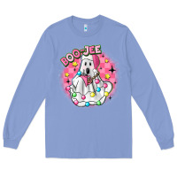 Colony Blue boo jee pink christmas ghost Long Sleeve Tee - MaliasSmallBusiness