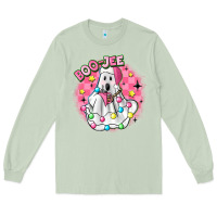 Matcha boo jee pink christmas ghost Long Sleeve Tee - MaliasSmallBusiness