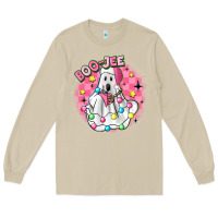 Mushroom boo jee pink christmas ghost Long Sleeve Tee - MaliasSmallBusiness