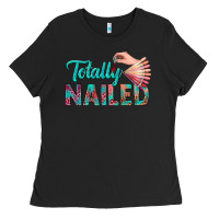 Black totally nailed bbs Ladies Tee - BundleAndBundleShop