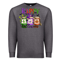 Charcoal Heather happy halloween jars Premium Sweatshirt - CowGirlArtShop