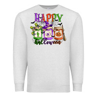 Oatmeal Heather happy halloween jars Premium Sweatshirt - CowGirlArtShop