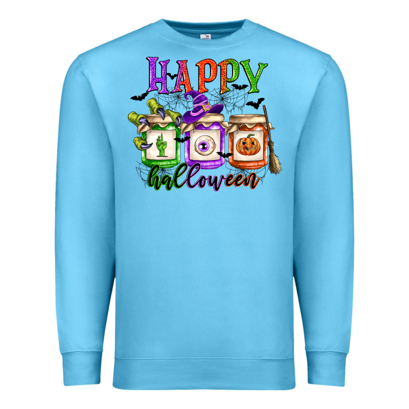 Happy Halloween Jars Premium Sweatshirt by CowGirlArtShop | Teevron
