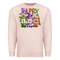 Pale Pink happy halloween jars Premium Sweatshirt - CowGirlArtShop