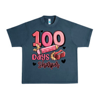 Midnight Navy 100 days sharper school Urban Heavy Tee - MaliasSmallBusiness