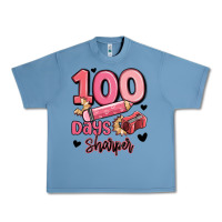 Pebble Blue 100 days sharper school Urban Heavy Tee - MaliasSmallBusiness