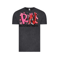 Vintage Black rn registered nurse valentines day Vintage Tee - MaliasSmallBusiness