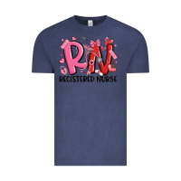 Vintage Denim rn registered nurse valentines day Vintage Tee - MaliasSmallBusiness