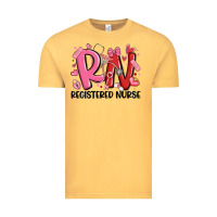 Vintage Mustard rn registered nurse valentines day Vintage Tee - MaliasSmallBusiness