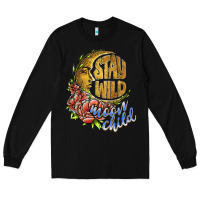 Black stay wild moon child Long Sleeve Tee - JahusDesignShop