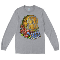 Heather Grey stay wild moon child Long Sleeve Tee - JahusDesignShop