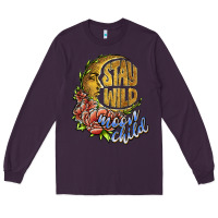 Plum stay wild moon child Long Sleeve Tee - JahusDesignShop