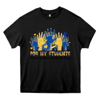 Black for my students down sendrome awareness day Heavy Core Tee - Artiststas