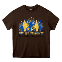 Chocolate Brown for my students down sendrome awareness day Heavy Core Tee - Artiststas