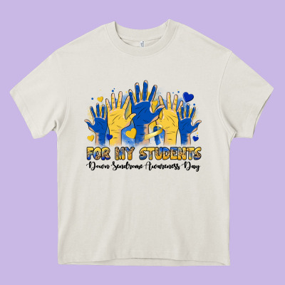 For My Students Down Sendrome Awareness Day Heavy Core Tee Designed By Artiststas