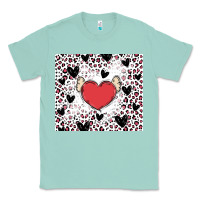 Seafoam valentine's day hearts Classic Tee - MaliasSmallBusiness