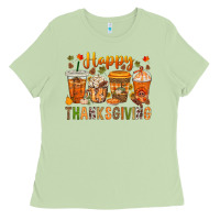 Matcha western happy thanksgiving bbs Ladies Tee - BundleAndBundleShop