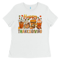 White western happy thanksgiving bbs Ladies Tee - BundleAndBundleShop
