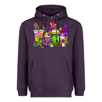 Plum mardi gras coffee cups cowgirl Heavyweight Hoodie - CowGirlArtShop
