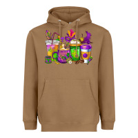 Toasted Coconut mardi gras coffee cups cowgirl Heavyweight Hoodie - CowGirlArtShop