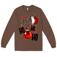 Chestnut Ho ho ho skeleton Long Sleeve Tee - NancyCooperArtShop
